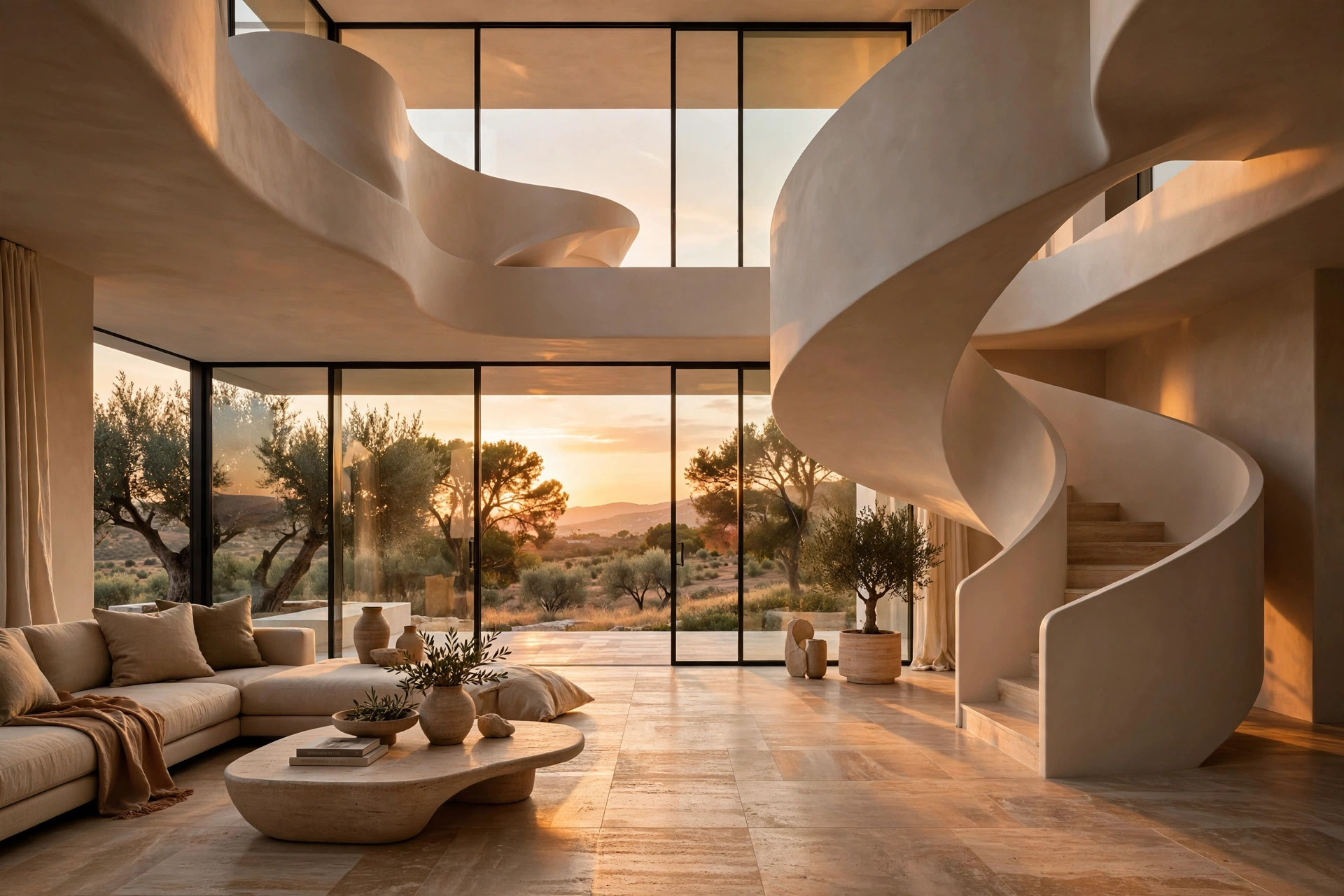 Concept visual — Double-height living